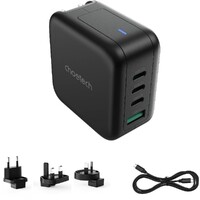 Choetech GAN 70w travel charger (3 x USB-C, 1 x USB-A) for US/EU/UK/AU Plugs - PD6055