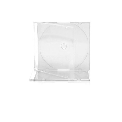 Single Slimline Jewel CD Cases with Clear Tray